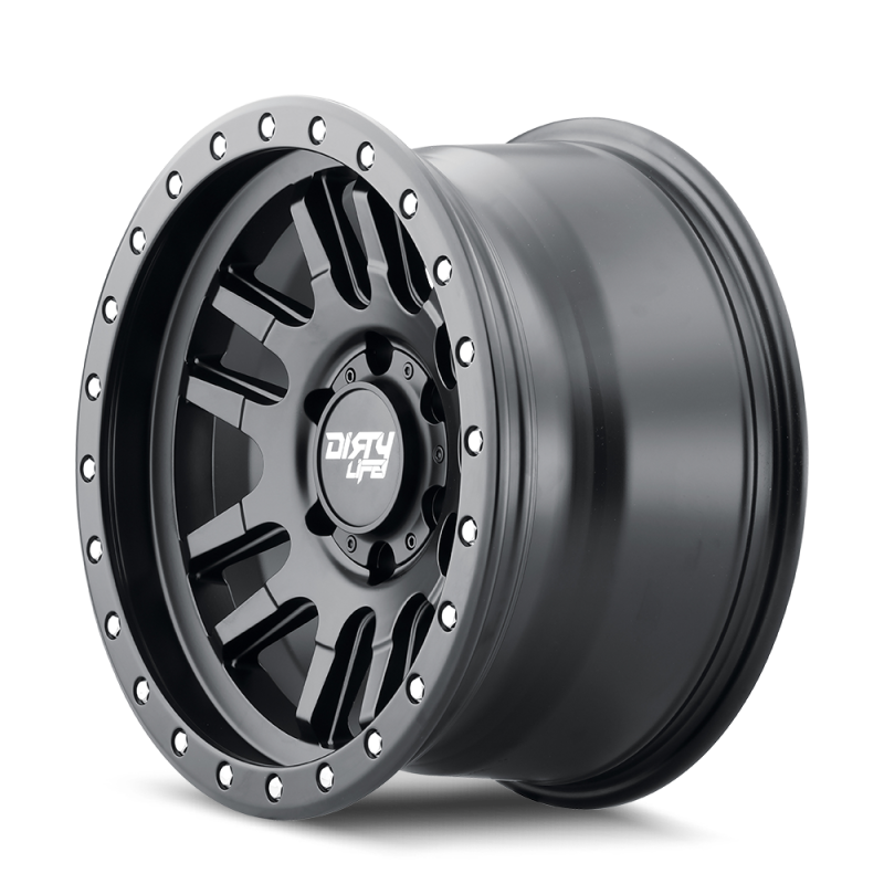 Dirty Life 9309 Canyon Pro 17x9/5x139.7 BP/0mm Offset/108.1mm Hub Matte Black Wheel - Beadlock