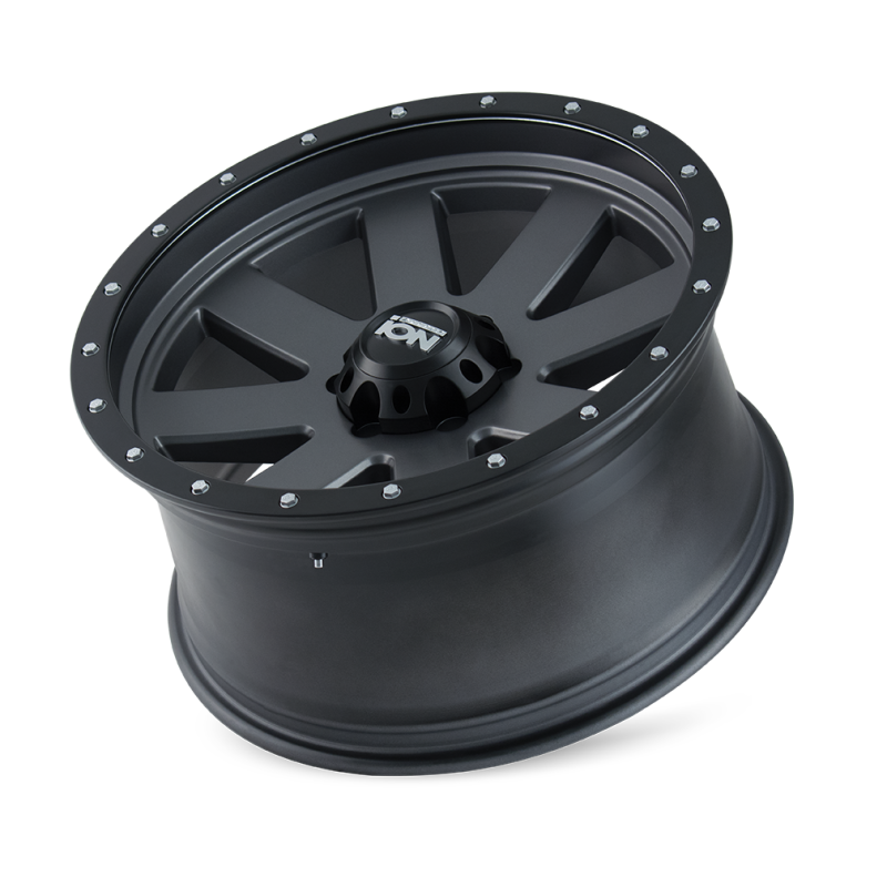 ION Type 134 18x9 / 5x150 BP / 0mm Offset / 110mm Hub Matte Gunmetal/Black Beadlock Wheel