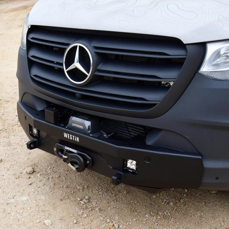 Westin 19-23 Mercedes-Benz Sprinter Pro-Series Mid Width Front Bumper - Textured Black