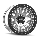 Dirty Life DT-3 17X9 5x127 -38 Offset - Machined Finish w/ Simulated Beadlock