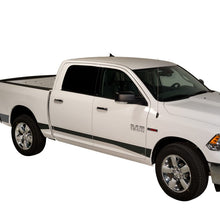 Load image into Gallery viewer, Putco 09-18 Ram 1500 Quad Cab 6.5ft- 5.5in Wide 12pcs w/o Factory Flares Blk Platinum Rocker Panels