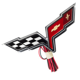 Oracle Chevrolet Corvette C6 Illuminated Emblem - Aqua