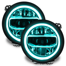 Load image into Gallery viewer, Oracle Jeep Wrangler JL/Gladiator JT RGB+W Headlight DRL Kit - ColorSHIFT w/o Controller