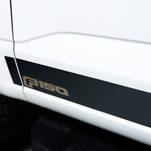 Load image into Gallery viewer, Putco 2021 Ford F-150 Reg Cab 6.5ft Short Box Ford Licensed Blk Platinum Rocker Panels (4.25in 10pc)