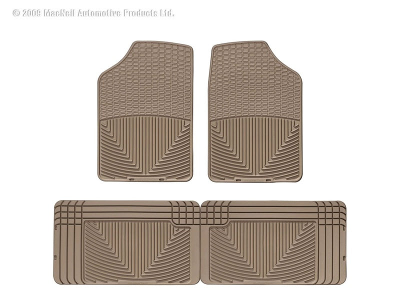 WT Rubber Mats - Rear - Tan