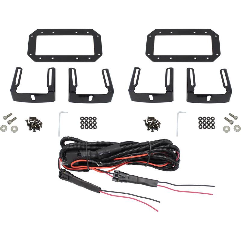 Westin HDX Flush Mount B-FORCE LED Light Kit (Set of 2) w/wiring harness - Black