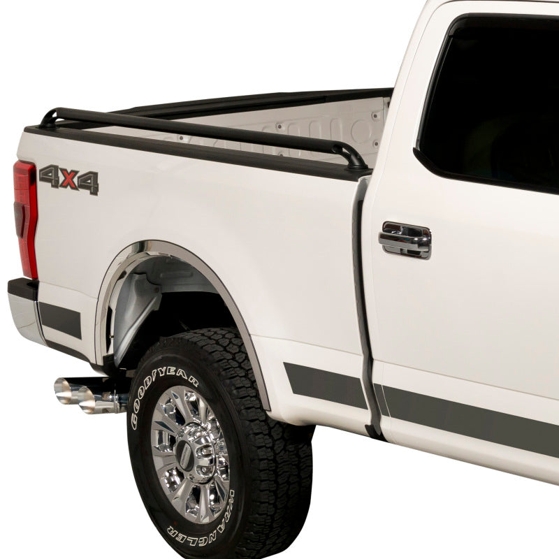 Putco 04-14 Ford F-150 - 6.5ft & Flareside Bed Locker Side Rails - Black Powder Coated