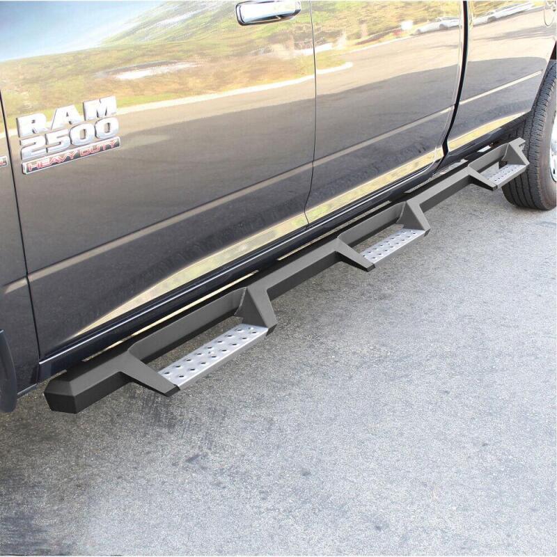 Westin/HDX 10-18 Ram 2500/3500 Crew Cab (8ft Bed) Drop Wheel to Wheel Nerf Step Bars - Txt Black