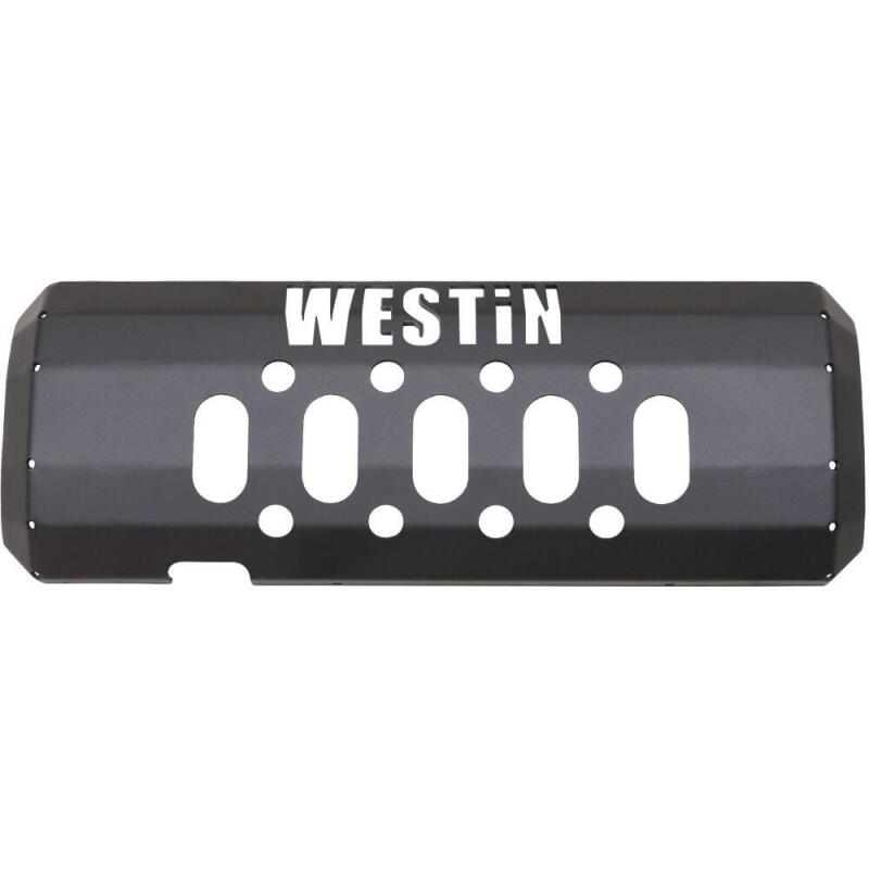 Westin/Snyper 07-17 Jeep Wrangler Muffler Skid Plate - Textured Black