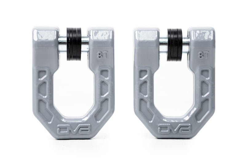 DV8 Offroad Elite Series D-Ring Shackles - Pair (Gray)