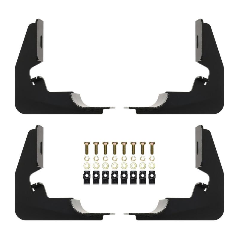 Westin 2014-2018 Chevy Silverado 1500 Reg Cab Premier Oval Nerf Step Bar Mount Kit - Black