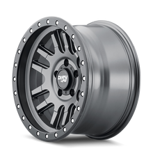 Load image into Gallery viewer, Dirty Life 9309 Canyon Pro 17x9/6x139.7 BP/-12mm Offset/106mm Hub Satin Graphite Wheel - Beadlock