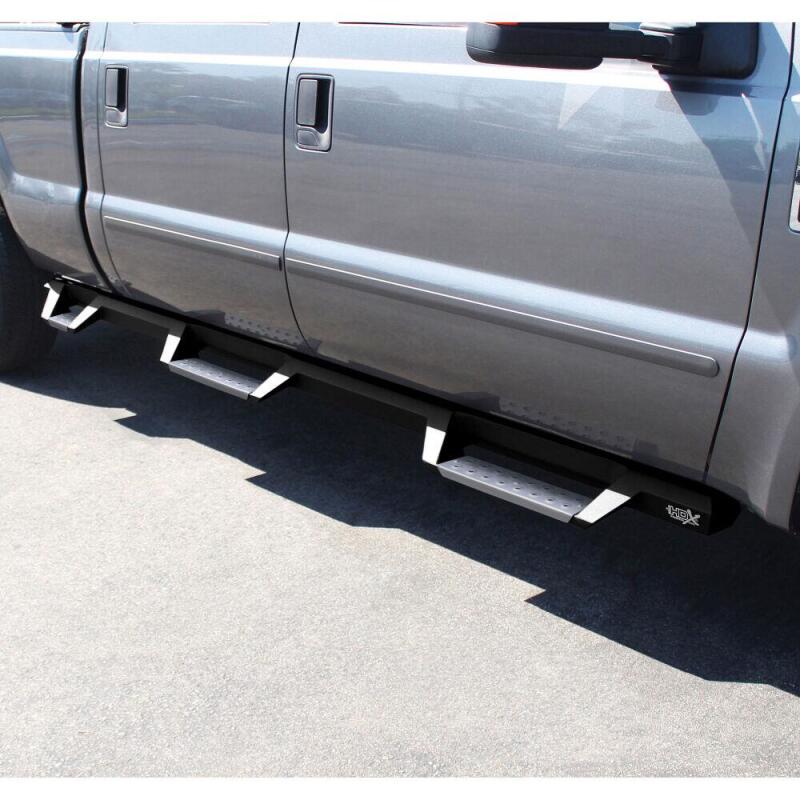 Westin/HDX 99-16 Ford F-250/350 Crew Cab (6.75ft Bed) Stainless Drop Nerf Step Bars - Textured Black