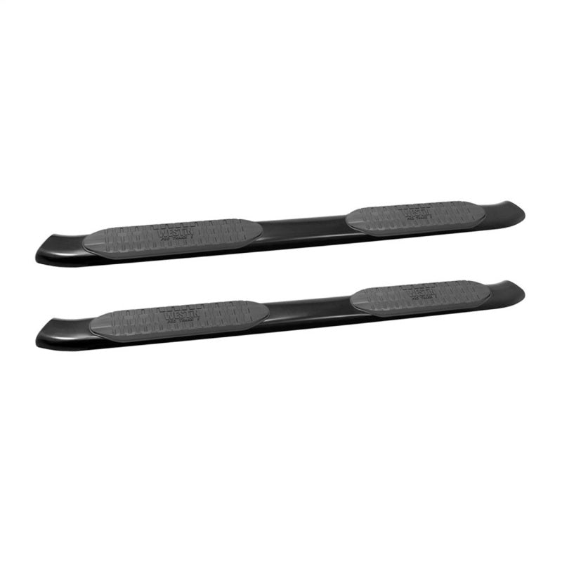 Westin 2014-2018 Chevy Silverado 1500 Crew Cab PRO TRAXX 5 Oval Nerf Step Bars - Black