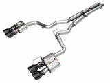 AWE 2024 Ford Mustang GT Fastback S650 RWD SwitchPath Catback Exhaust w/ Quad Diamond Black Tips