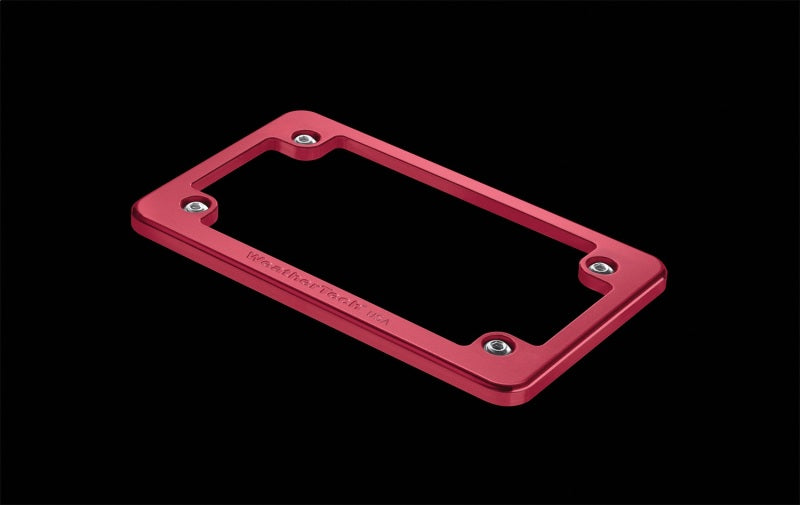 WeatherTech Motorcycle Billet Plate Frames - Red