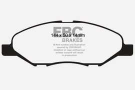 EBC 09-11 Nissan Versa 1.6 Redstuff Front Brake Pads