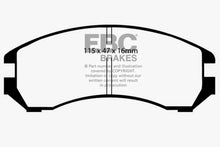 Load image into Gallery viewer, EBC 86-87 Nissan Pulsar NX 1.6 SE Redstuff Front Brake Pads