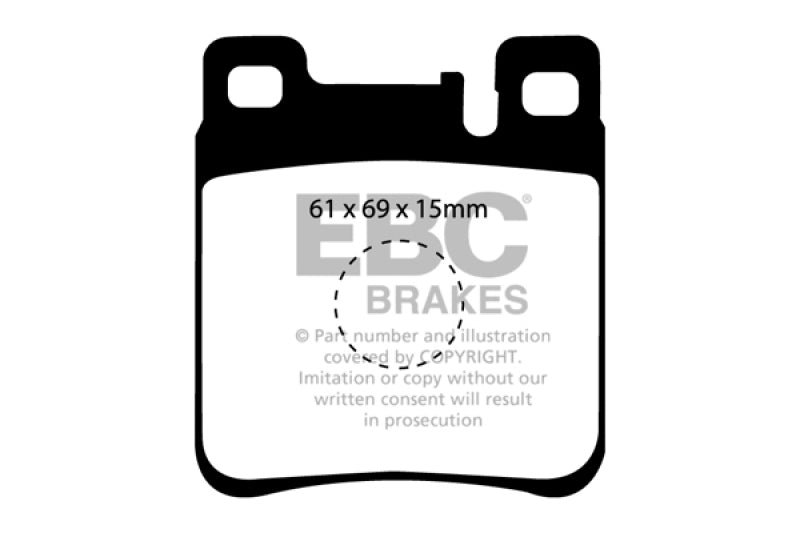 EBC 05-06 Chrysler Crossfire 3.2 SRT6 Greenstuff Rear Brake Pads