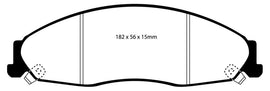 EBC 02-05 Cadillac CTS 2.6 Redstuff Front Brake Pads