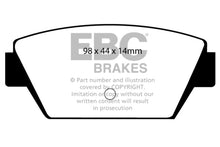 Load image into Gallery viewer, EBC 93-94 Eagle Talon 1.8 Yellowstuff Rear Brake Pads