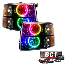 Load image into Gallery viewer, Oracle 07-13 Chevy Silverado SMD HL - Blk - Round Style - ColorSHIFT w/ BC1 Cntrl