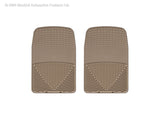 WeatherTech 98 Lincoln Navigator Front Rubber Mats - Tan