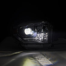 Load image into Gallery viewer, AlphaRex 14-21 Toyota Tundra LUXX-Series LED Proj Headlights Alpha-Blk w/Actv Light &amp; Seq. Sig + DRL