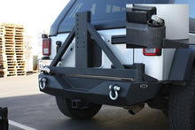 Load image into Gallery viewer, DV8 Offroad 07-18 Jeep Wrangler JK Rear Bumper w/ Tire Carrier &amp; Tapered Bearing