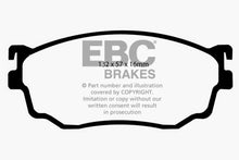 Load image into Gallery viewer, EBC 03-04 Mazda Protege 2.0 Turbo (Mazdaspeed) Yellowstuff Front Brake Pads