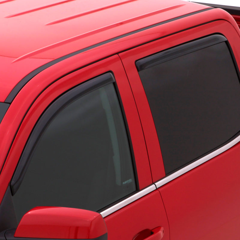 AVS 16-18 Toyota Tacoma Double Cab Ventvisor In-Channel Front & Rear Window Deflectors 4pc - Smoke