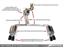 Load image into Gallery viewer, AWE Tuning Audi B8 / B8.5 S4 3.0T Touring Edition Exhaust - Diamond Black Tips (90mm)