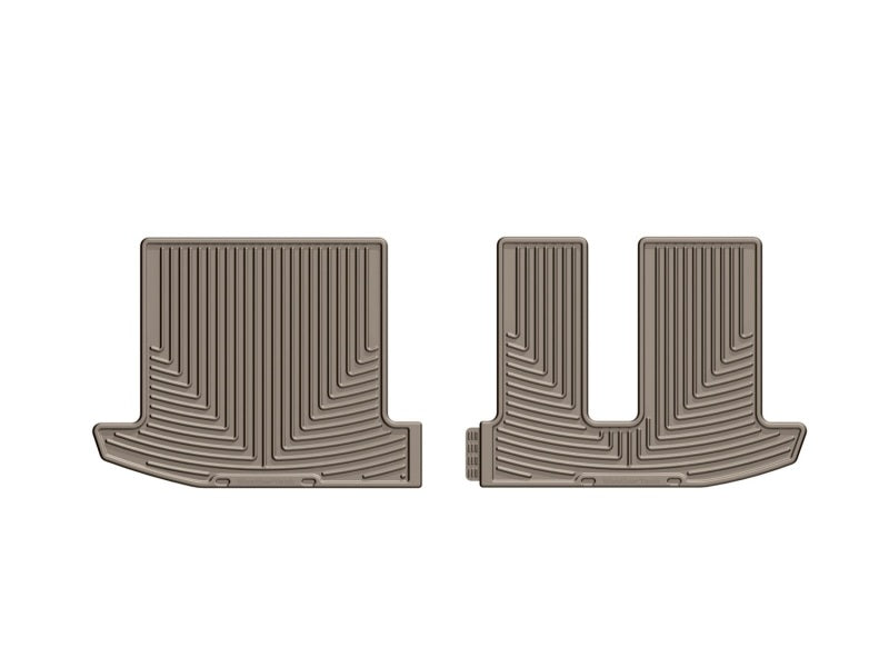 WeatherTech 13+ Nissan Pathfinder Rear Rubber Mats - Tan