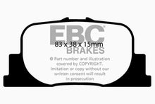 Load image into Gallery viewer, EBC 00-01 Lexus ES300 3.0 Yellowstuff Rear Brake Pads