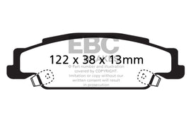 EBC 05-08 Pontiac Grand Prix 5.3 Yellowstuff Rear Brake Pads