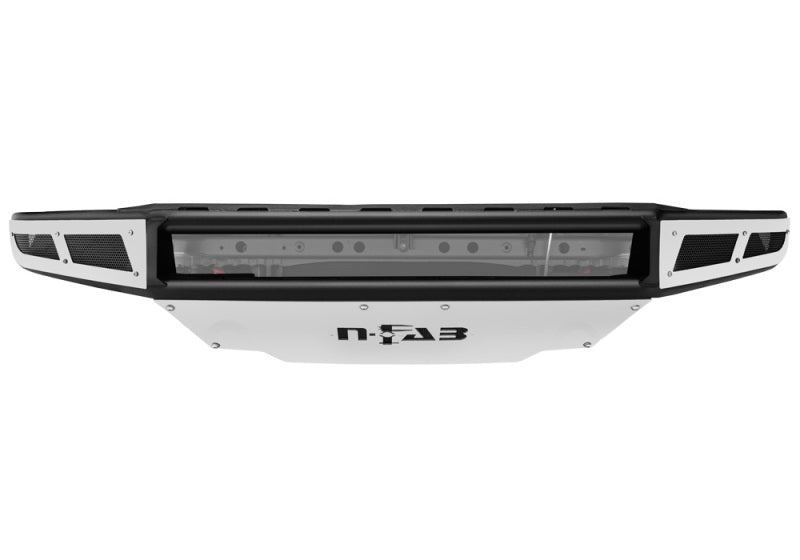 N-Fab M-RDS Front Bumper 15-17 Chevy Colorado - Tex. Black w/Silver Skid Plate