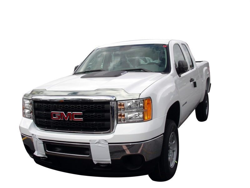 AVS 11-14 GMC Sierra 2500 Aeroskin Low Profile Hood Shield - Chrome