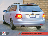 AWE Tuning Mk5 Jetta Mk6 Sportwagen 2.5L Touring Edition Exhaust - Polished Silver Tips