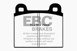 EBC 68-72 Alfa Romeo 1750 1.75 Greenstuff Front Brake Pads