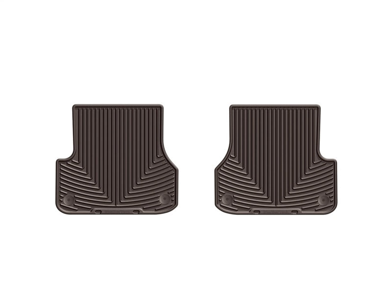 WeatherTech 2012+ Audi A6/S6 Rear Rubber Mats - Cocoa