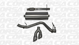 Corsa 14-19 GMC Sierra/Chevy Silv 1500 Reg. Cab/Long Bed 5.3L V8 Polished  Single Side CB Exhaust