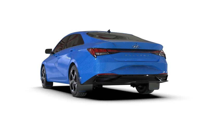 Rally Armor 21-23 Hyundai Elantra Black UR Mud Flap w/Blue Logo