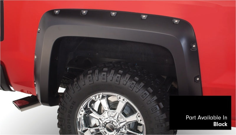 Bushwacker 16-18 Chevy Silverado 1500 Fleetside Pocket Style Flares 4pc 69.3in Bed - Black