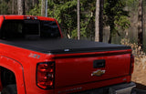 Lund 04-15 Nissan Titan (6.7ft. Bed) Hard Fold Tonneau Cover - Black