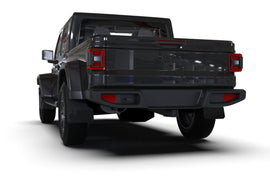 Rally Armor 19-25 Jeep JT Gladiator (Mojave/Rubicon) Black Mud Flap w/Metallic Black Logo