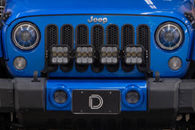 Load image into Gallery viewer, Diode Dynamics Jeep JK SS5 4-Pod CrossLink Grille Lightbar Kit Sport - Yellow Combo