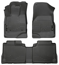 Load image into Gallery viewer, Husky Liners 10-12 Chevy Equinox/GMC Terrain WeatherBeater Combo Black Floor Liners