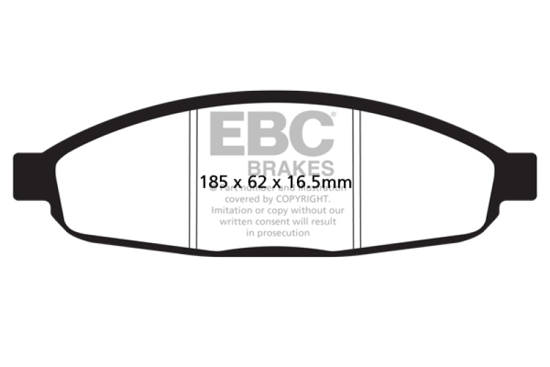 EBC 05-07 Chrysler Pacifica 3.5 Yellowstuff Front Brake Pads