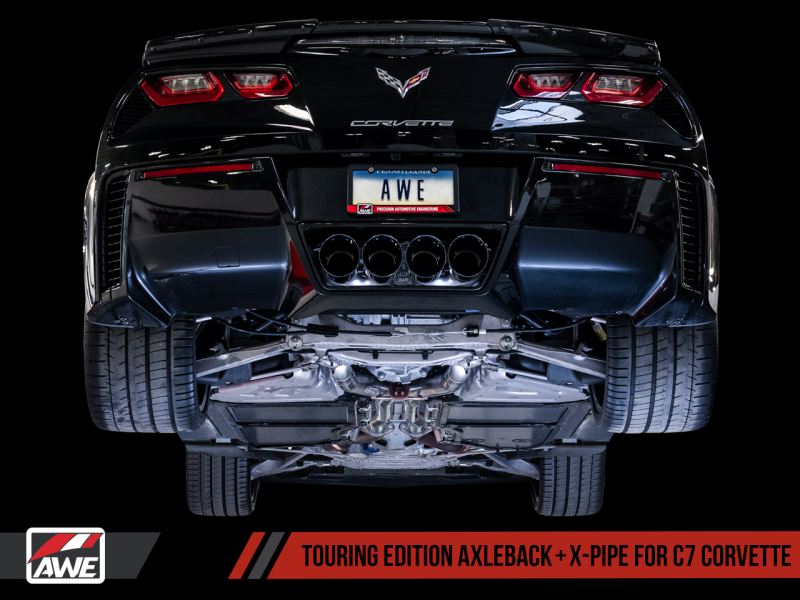 AWE Tuning 14-19 Chevy Corvette C7 Z06/ZR1 Track Edition Axle-Back Exhaust w/Black Tips