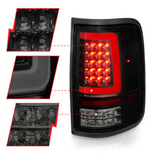 Load image into Gallery viewer, ANZO 2004-2006 Ford F-150 LED Tail Lights w/ Light Bar Black Housing Smoke Lens